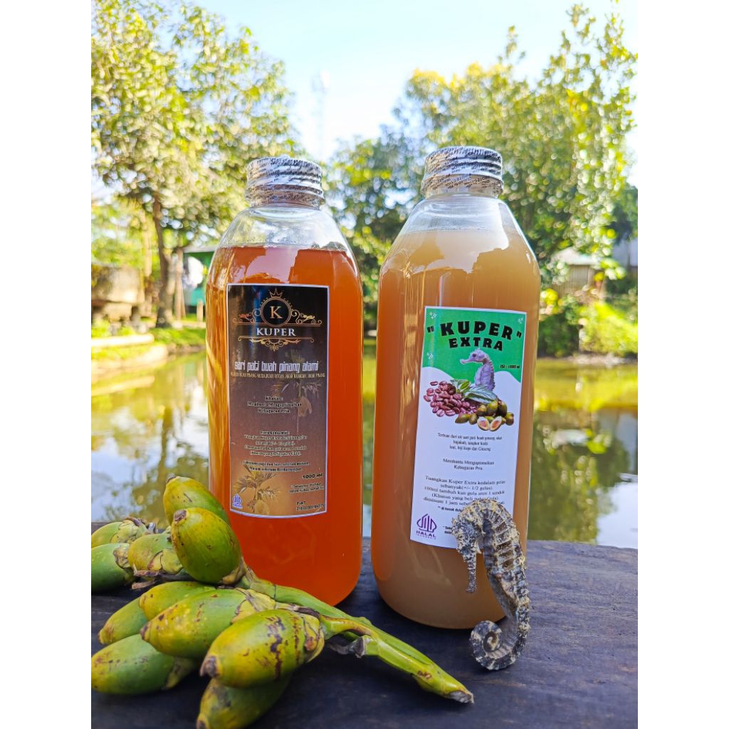 

HERBAL saripati pinang 1 liter + kuper extra 1 liter