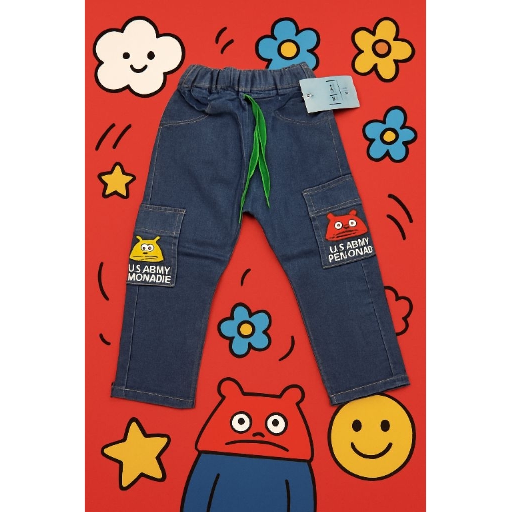NEW jeans anak laki cargo us army