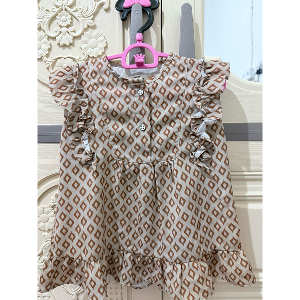 preloved midi dress  aleza kids 2 tahun