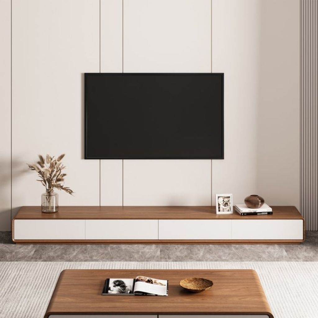 meja tv laci estetik