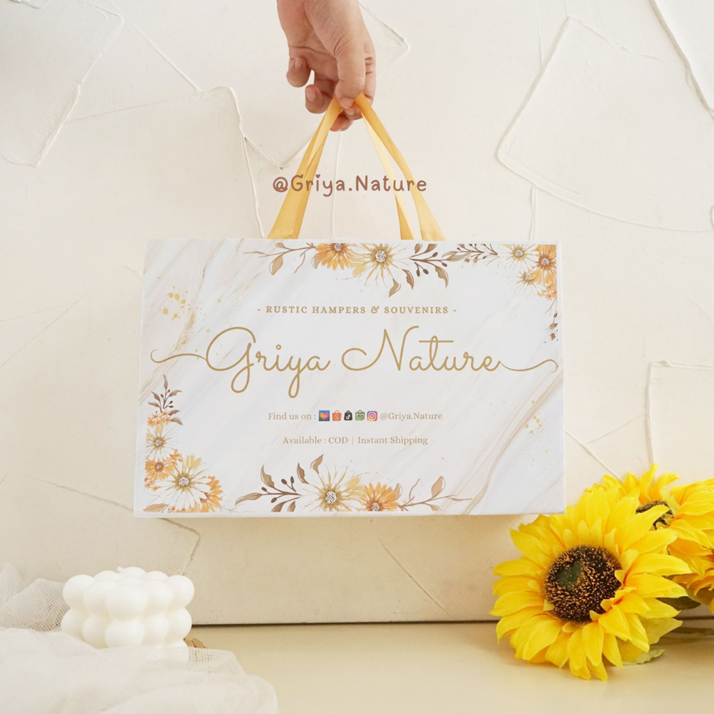 [GRIYA NATURE] Kado Set Paper Bag + Sliding Soft Box | Set Gift Box | Boks Kotak Hampers Kado Pernik