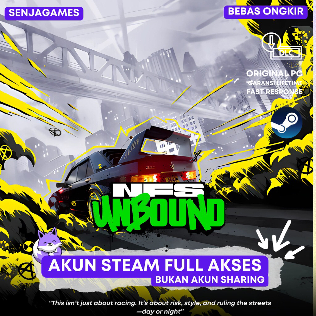 AKUN EA NEED FOR SPEED UNBOUND / NFS UNBOUND BEBAS GANTI DATA FULL AKSES TERMURAH DI SHOPPE