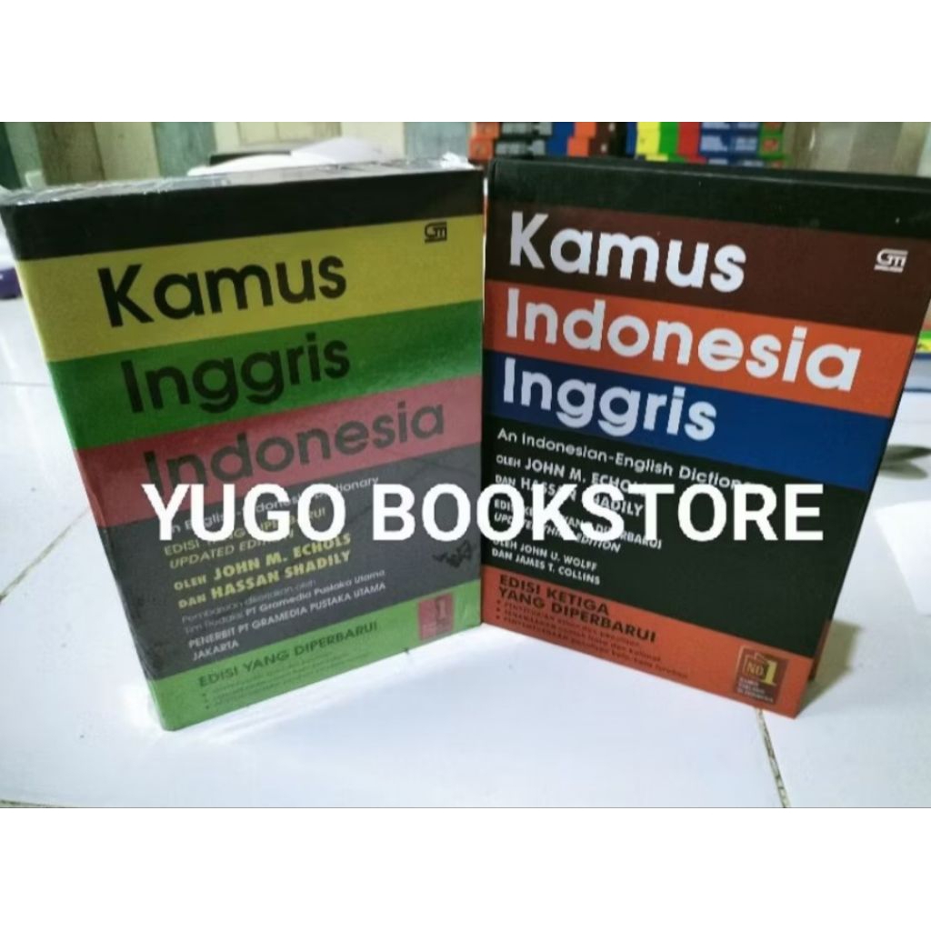 PROMO PAKET 2 KAMUS INGGRIS INDONESIA INDONESIA INGGRIS HARD COVER HVS INDEX