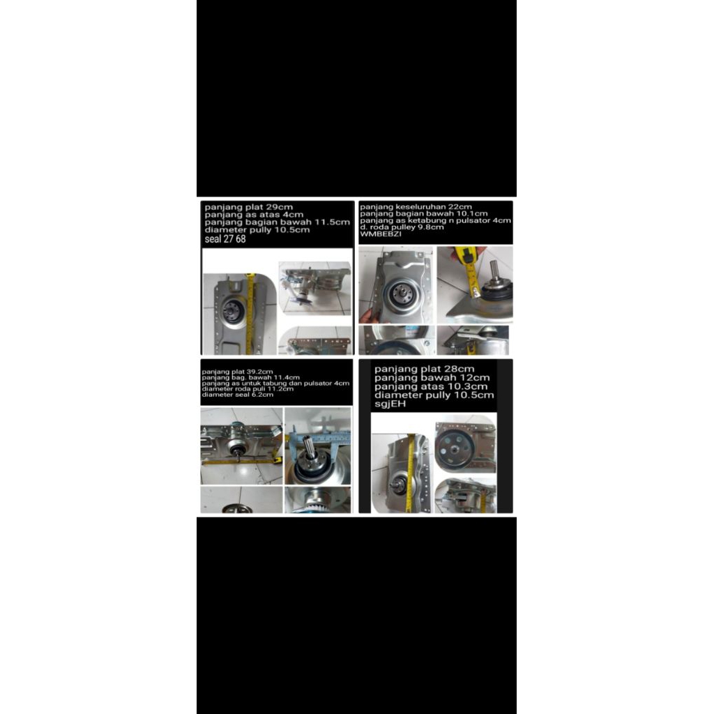 Gearbox gear box clutch girbox girbok mesin cuci aqua AQW-98DD aqw98dd