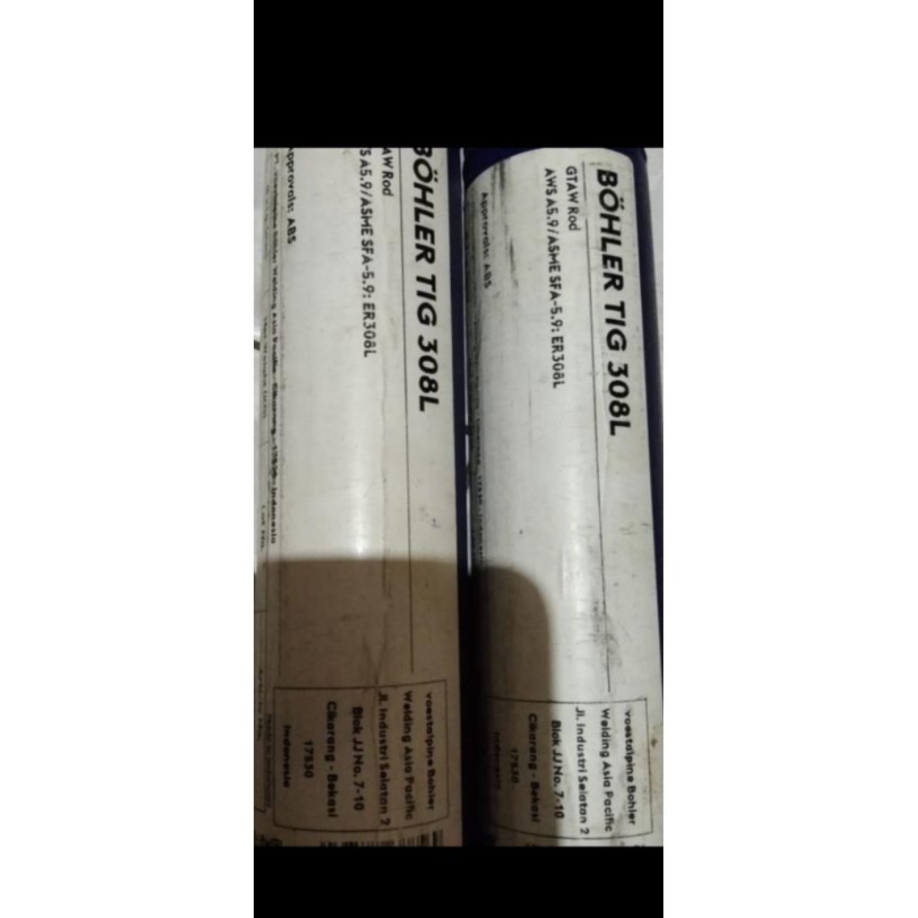 KAWAT LAS STAINLESS STEEL TIG BOHLER 308L Size. 1.6MM ER308L HARGA 1kg