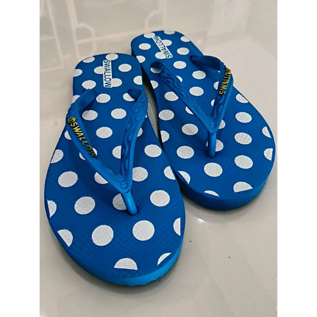swallow nice polkadot sendal jepit asli