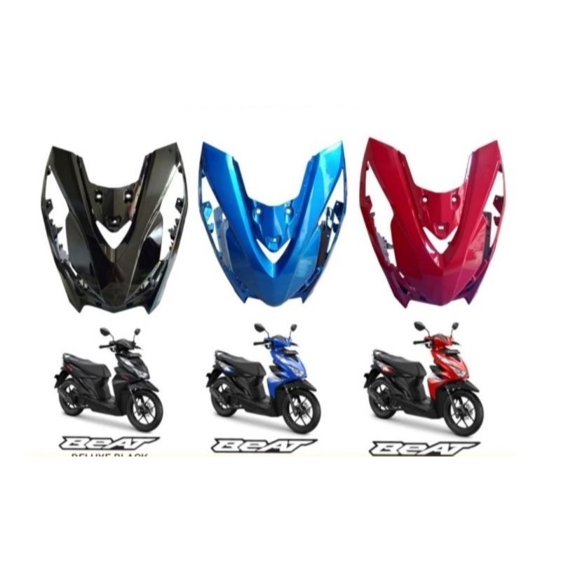 PANEL DEPAN TAMENG BEAT 2020 2021 2022 2023 PUTIH BIRU MERAH HITAM WIN