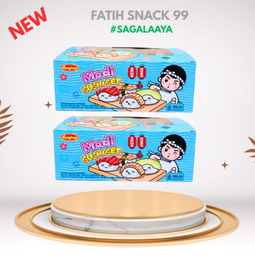 

SUSHI SET ISI 24 PCS X 8G PERMEN LUNAK JELLY RANJANI MODI GUMMY