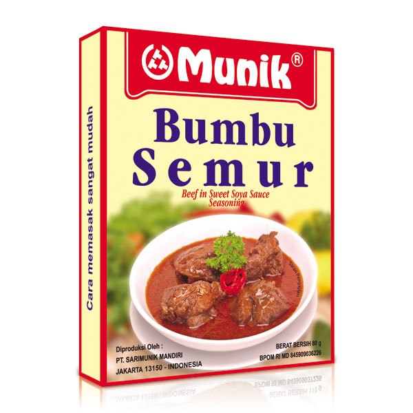 

MUNIK BUMBU INSTAN SEMUR 80 GR Beef in Sweet Soya Sauce