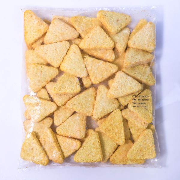 

Hash Brown Triangle Frozen 2kg - Kentang Goreng Segitiga Beku Siap Goreng