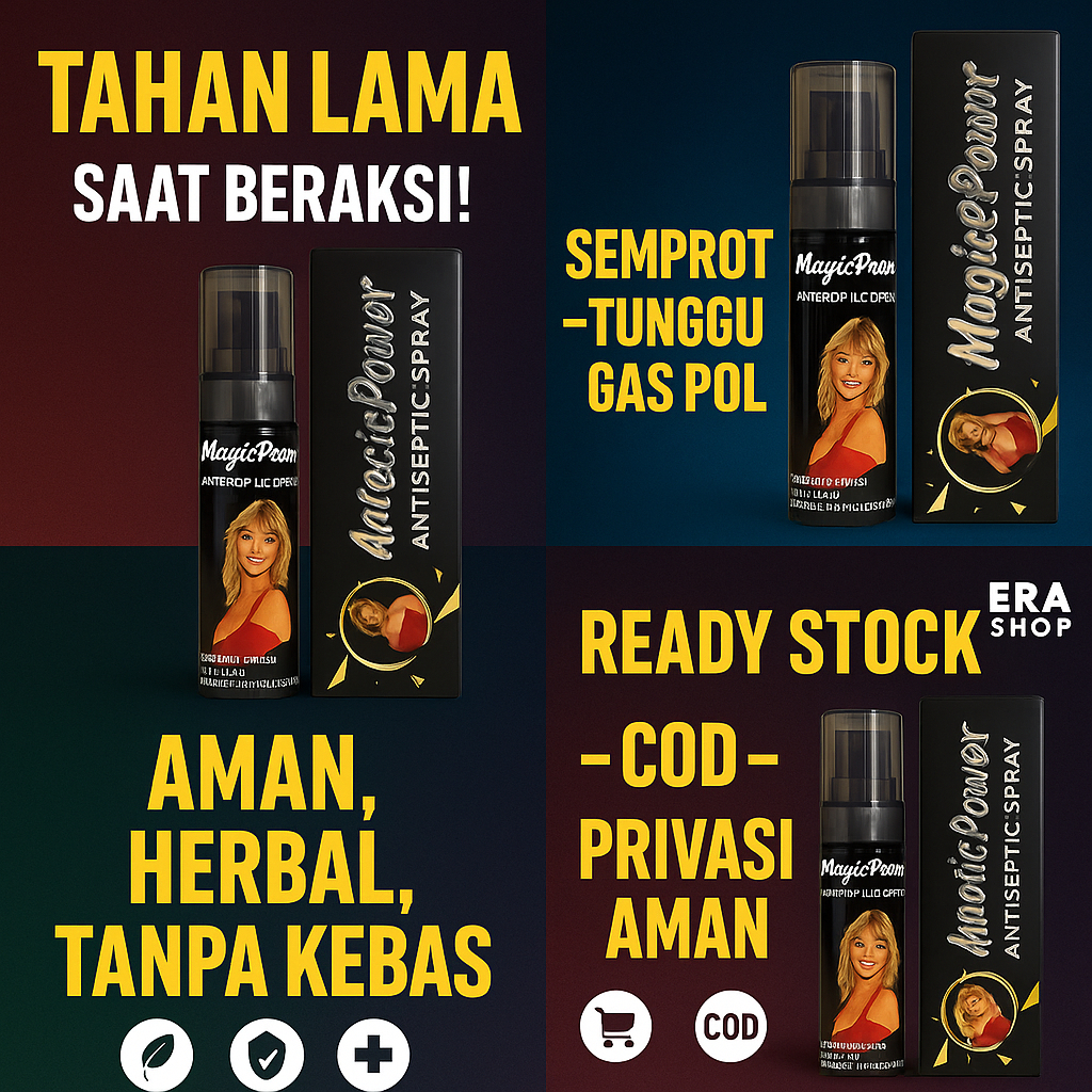 Rekomendasi Terlaris - Magic Power Spray Obat Kuat Semprot Pria Tahan Lama BPOM