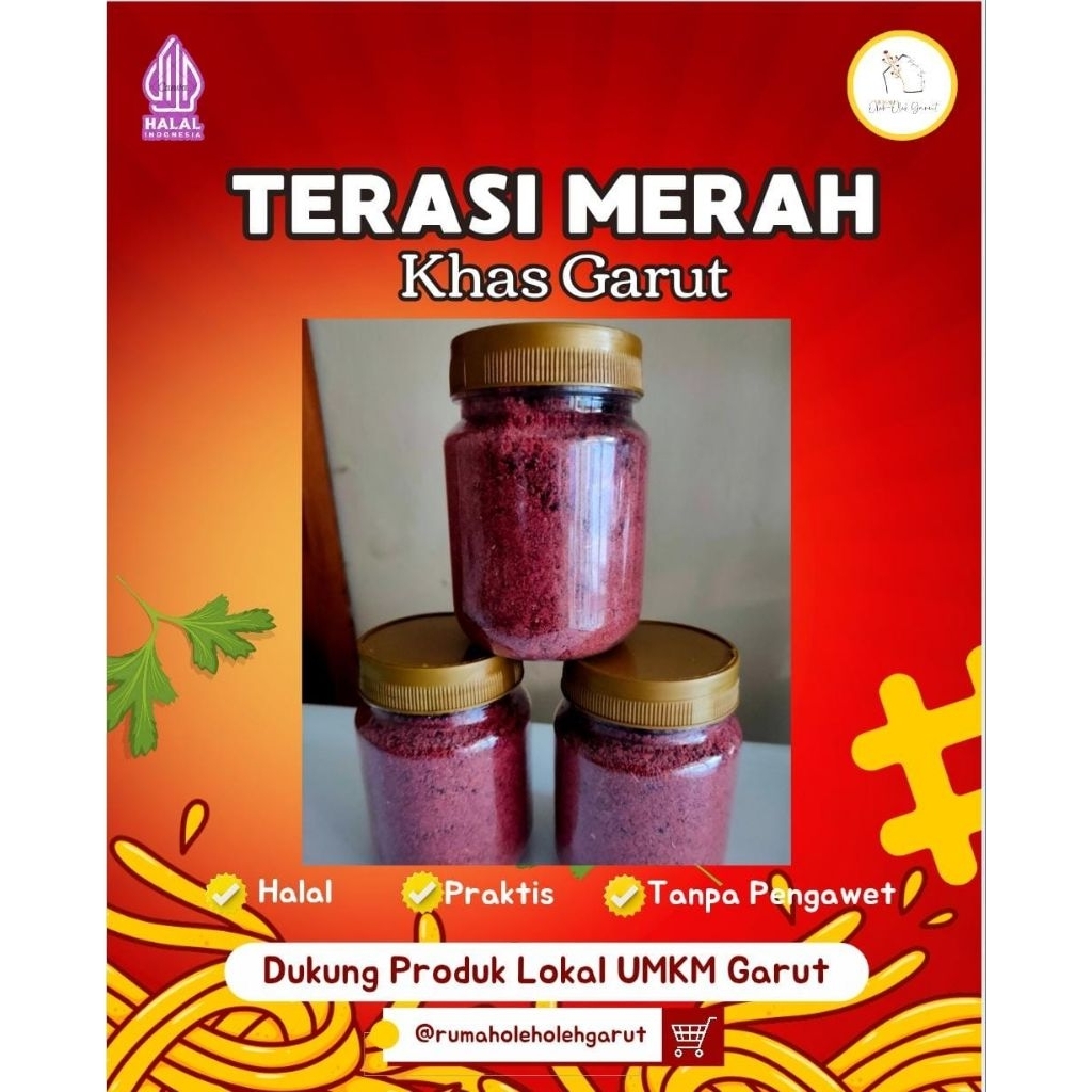 

Terasi Merah khas Garut/ Terasi Matang / Terasi Bubuk siap pakai