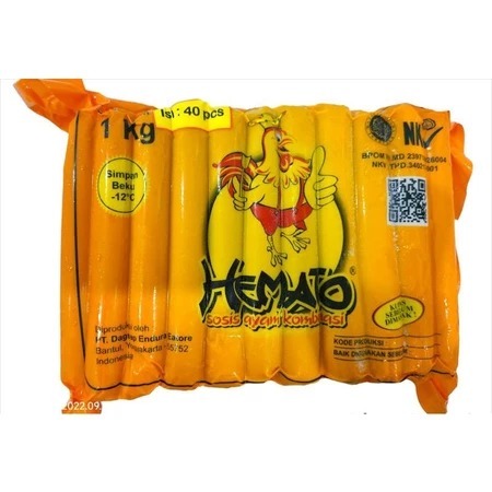 

Hemato Sosis Ayam 1kg isi 30pcs