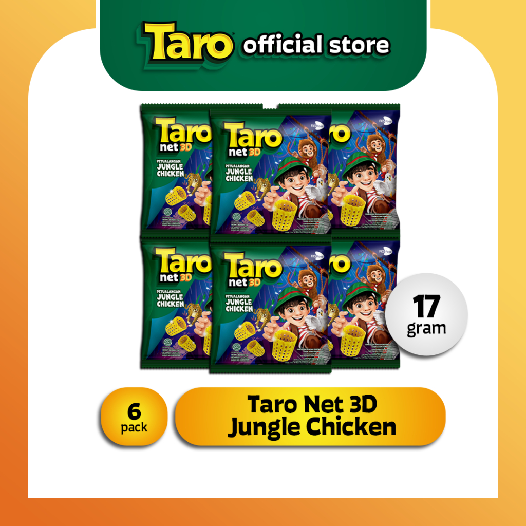 

TARO NET 3D Jungle Chicken 17g 6 pcs Snack Ringan renceng