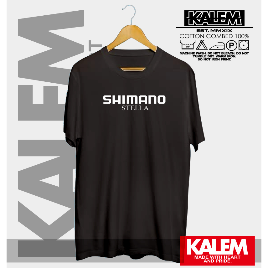 Kaos Baju SHIMANO Kaos Mancing SHIMANO STELLA Logo KALEM