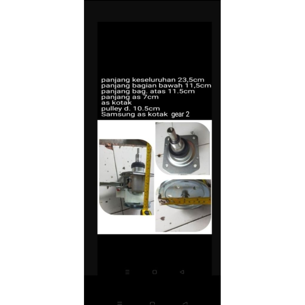 Gearbox gear box clutch girbox girbok mesin cuci samsung WA70V4 7kg