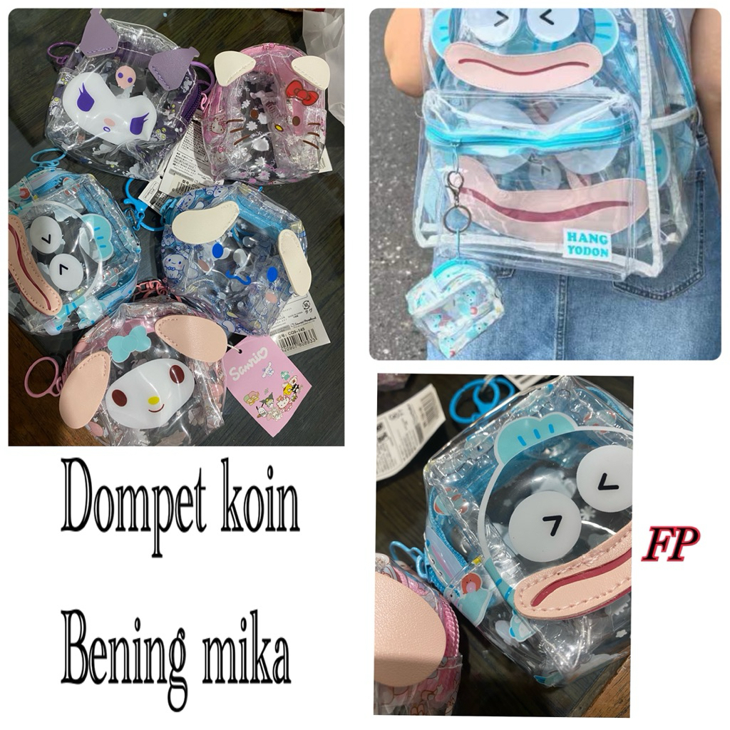 Dompet koin mika,gantungan tas,gantungan kunci,dompet krakter