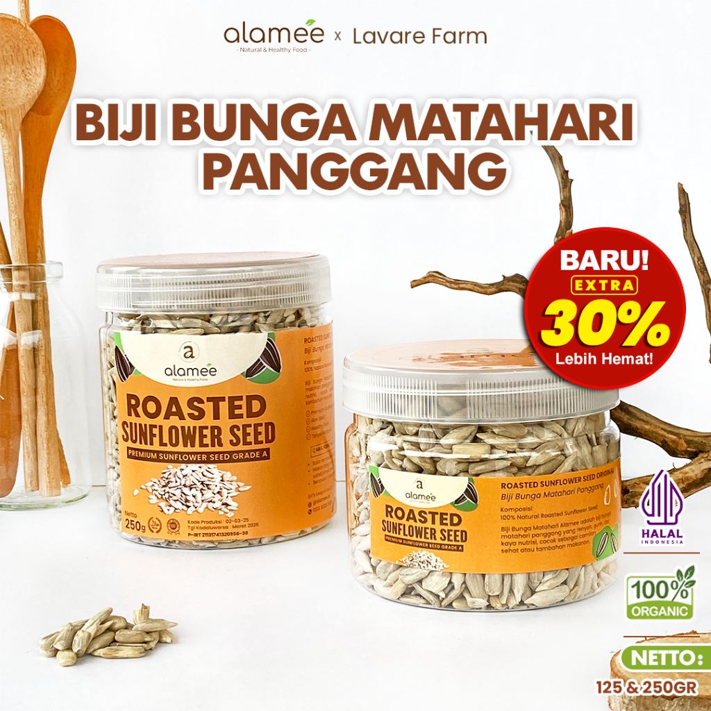 

ALAMEE Biji Bunga Matahari Sunflower Seed Kuaci Panggang Roasted Sun Flower BUMA