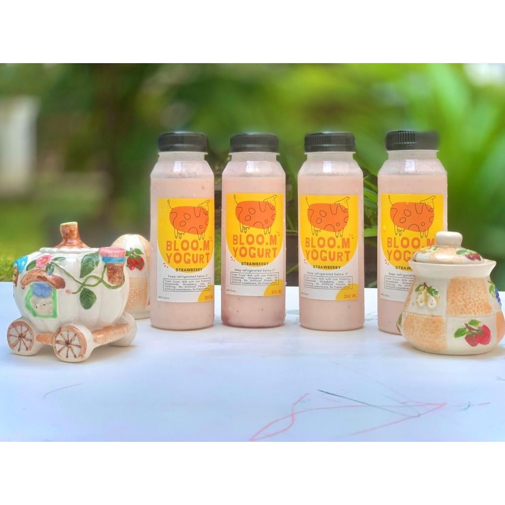 

Yogurt sehat rasa strawberry low sugar tanpa perisa dan pengawet 250ml