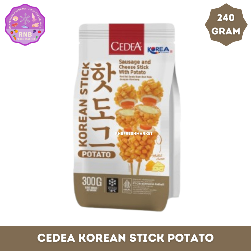 

Cedea Korean Stick Potato Roti Isi Sosis Ikan Dan Keju Dengan Kentang Netto 300 Gram