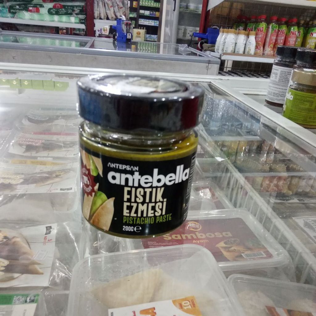 

ANTEBELLA FISTIK EZMESI PISTACHIO PASTE 70% BERAT BERSIH 200GR