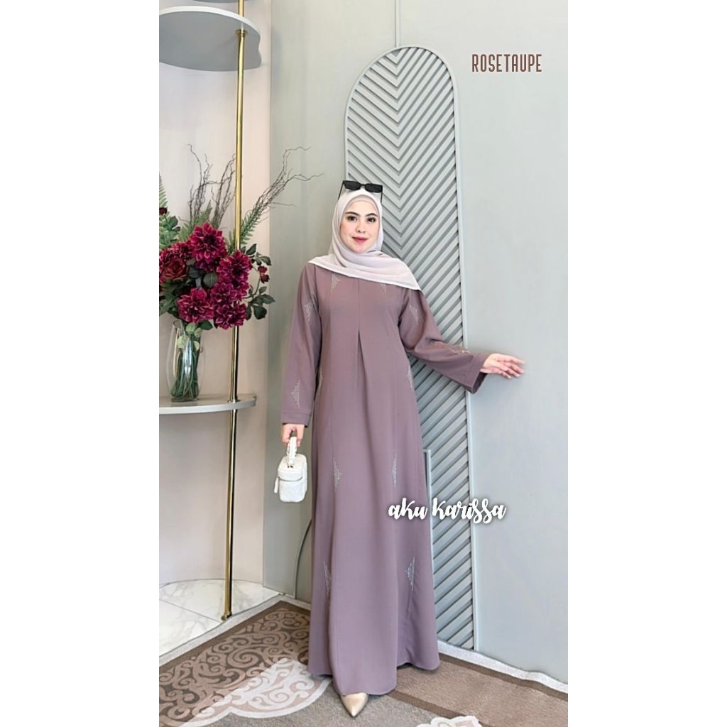 AKU KARISSA GAMIS ORI TERBARU AGNIA ABAYA DRESS AGNIA ORI AKU KARISSA MEWAH KONDANGAN POLOS