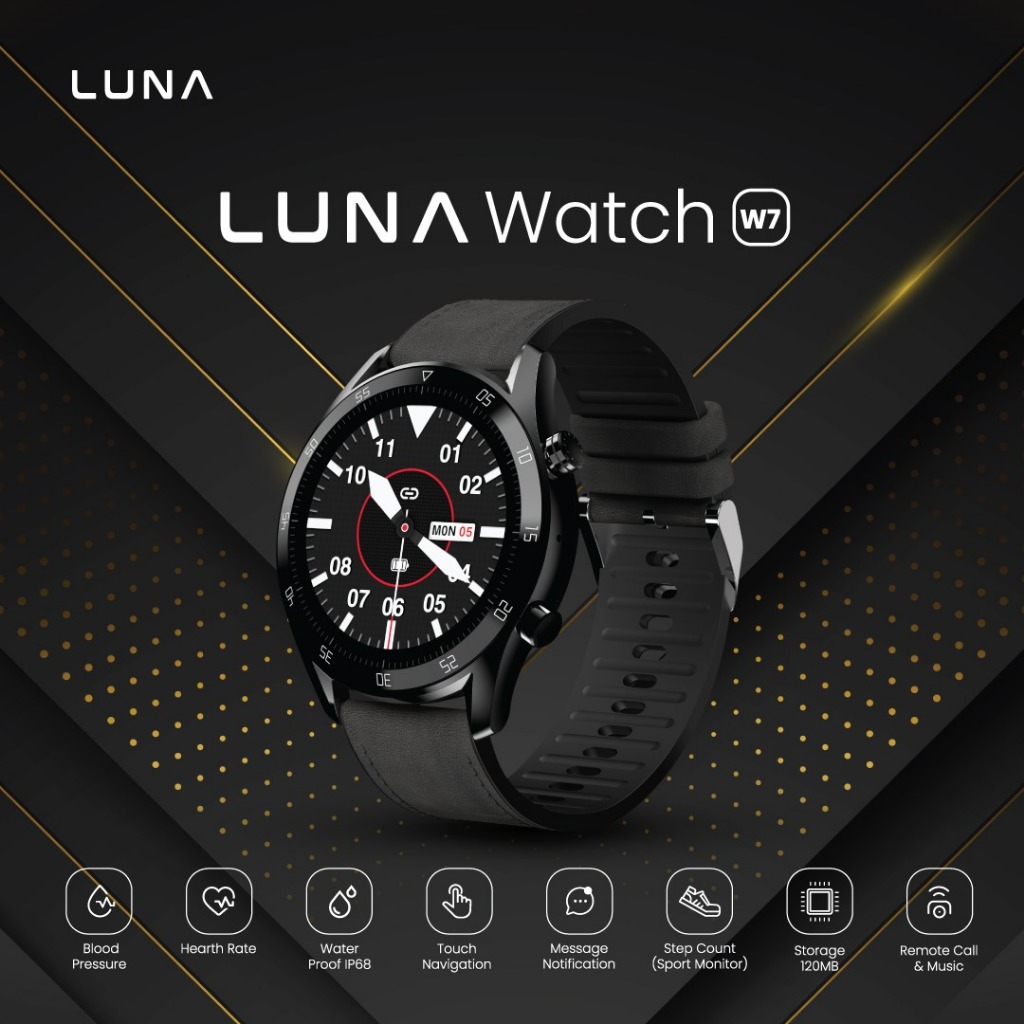 LUNA Smartwatch W7 Jam Tangan Pintar