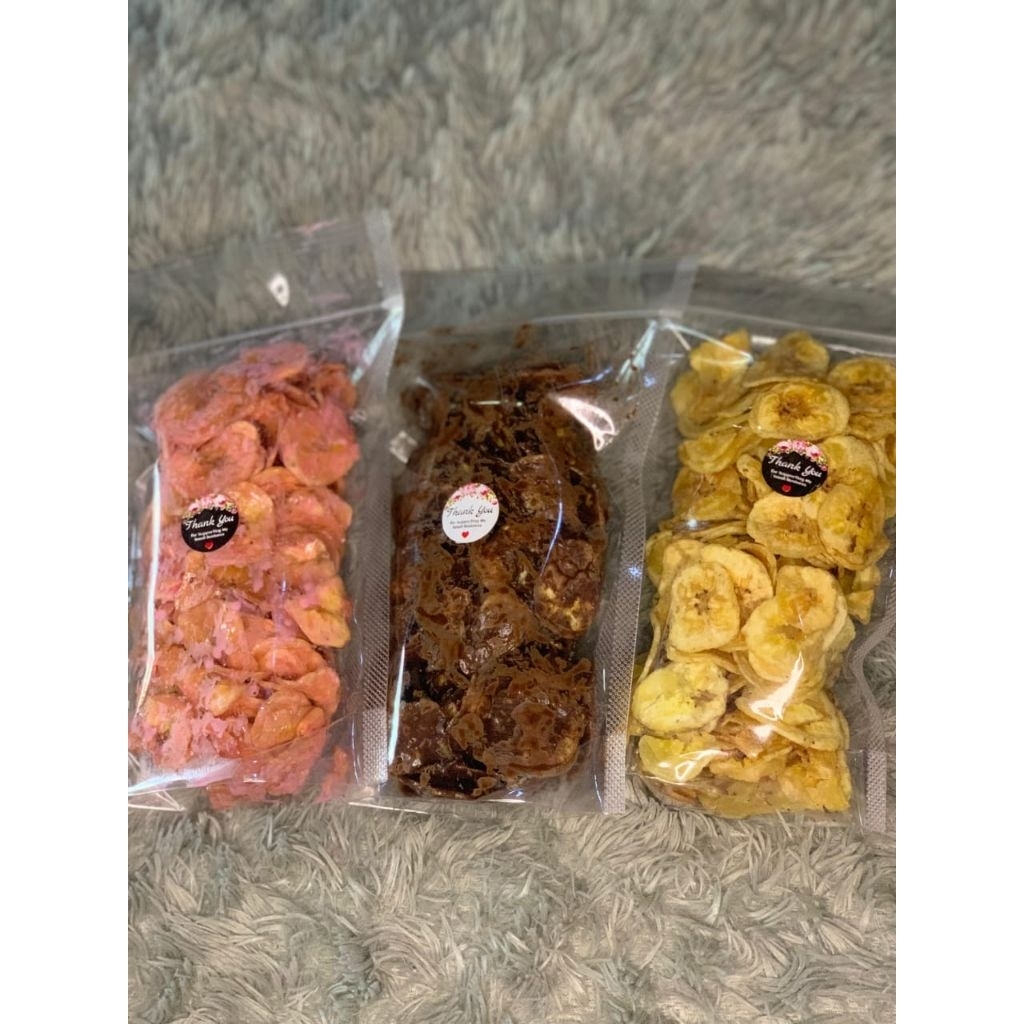 

Kripik Pisang Lumer (Coklat, Strawberry, Original) 100gr, 150gr