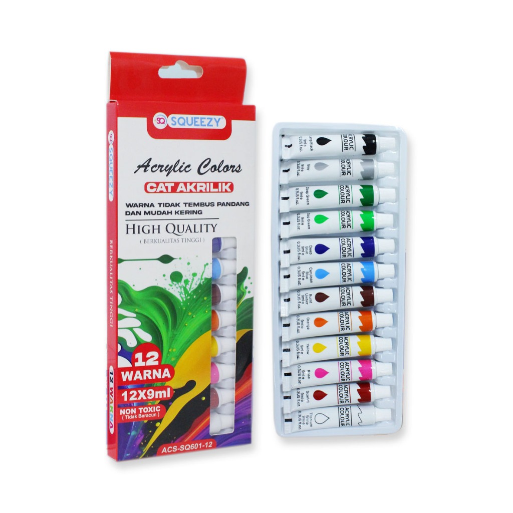 

SQUEEZY CAT ACRYLIC 12 WARNA