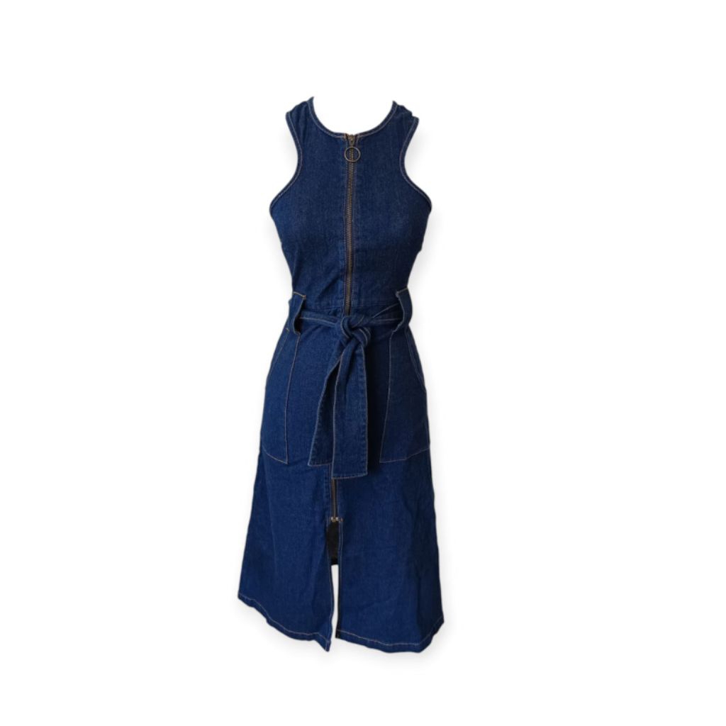 Finders keepers Blue Jeans Midi Dress