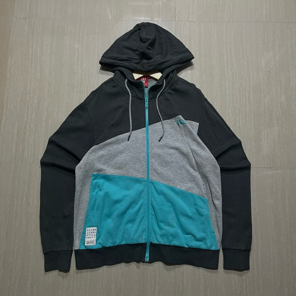 Hoodie Zipper Evisu Second Original