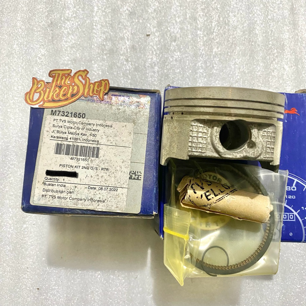 piston kit oversize/os 50 TVS APACHE 160 Original TVS