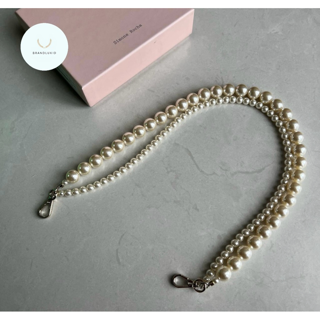 Simone rocha faux pearl bag strap