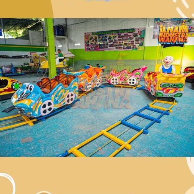 Open order kereta lantai mini coaster baru lengkap aksesoris