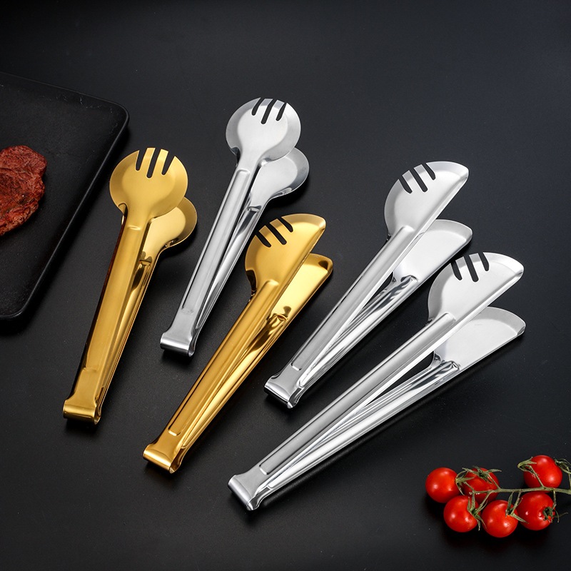 Food Clip Stainless Steel / Capit Makanan Tongs Gold Stainless Capitan Makanan / Capitan Kue / Penje
