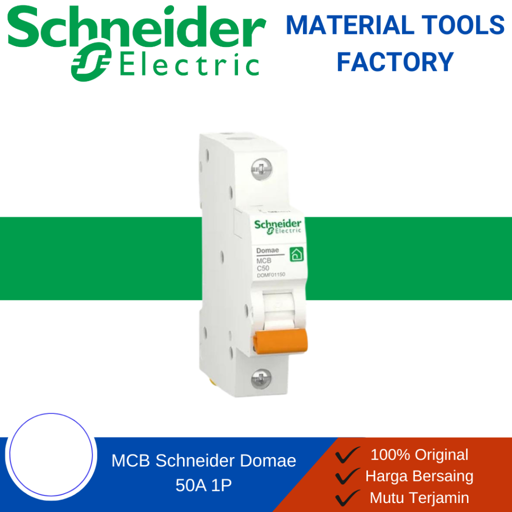 MCB - MCB Schneider - MCB 1 Phase - MCB Schneider 1 Phase Domae 50A