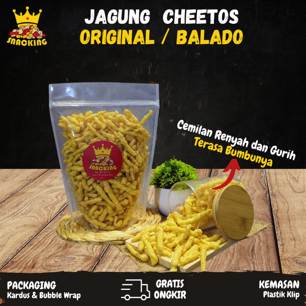 

Cheetos Jagung Bakar / Citos Jagung Bakar Original Balado Makanan Ringan Snack 250gram 150gram