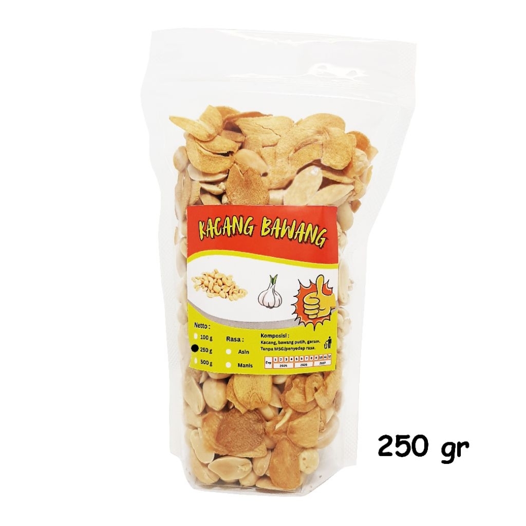 

Kacang Bawang Camilan Snack 250 gram