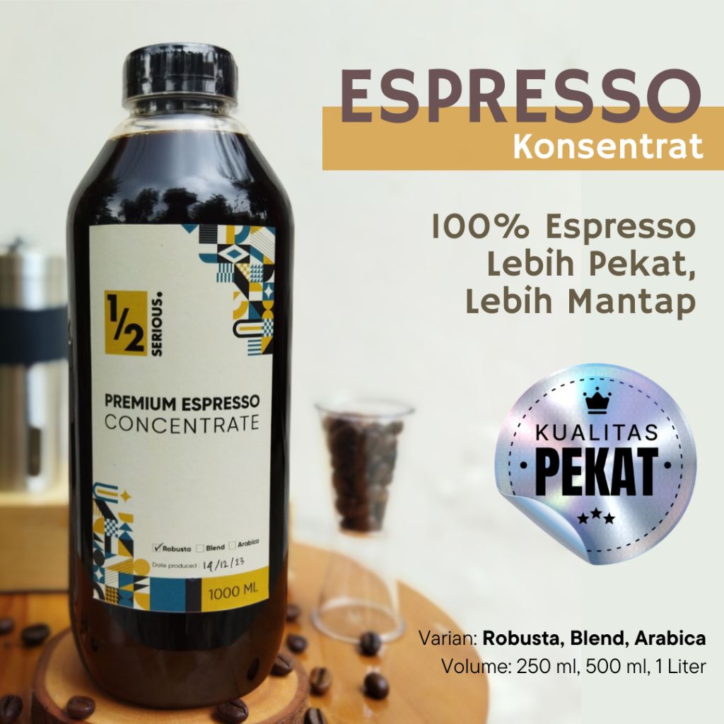

Espresso Konsentrat Pekat Kopi Robusta Arabica Blend