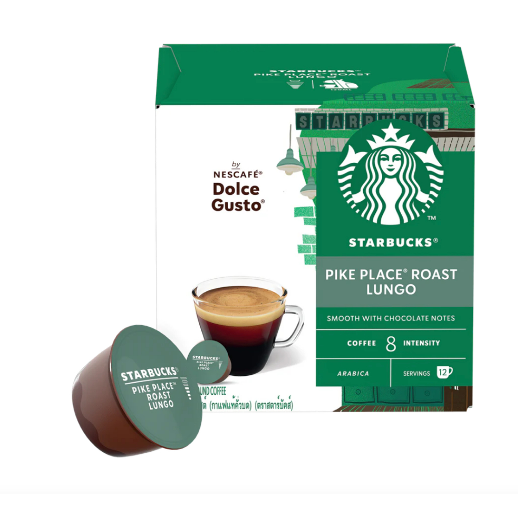 

Nescafe Dolce Gusto Starbucks Lungo Pike Place Roast Coffee Capsule
