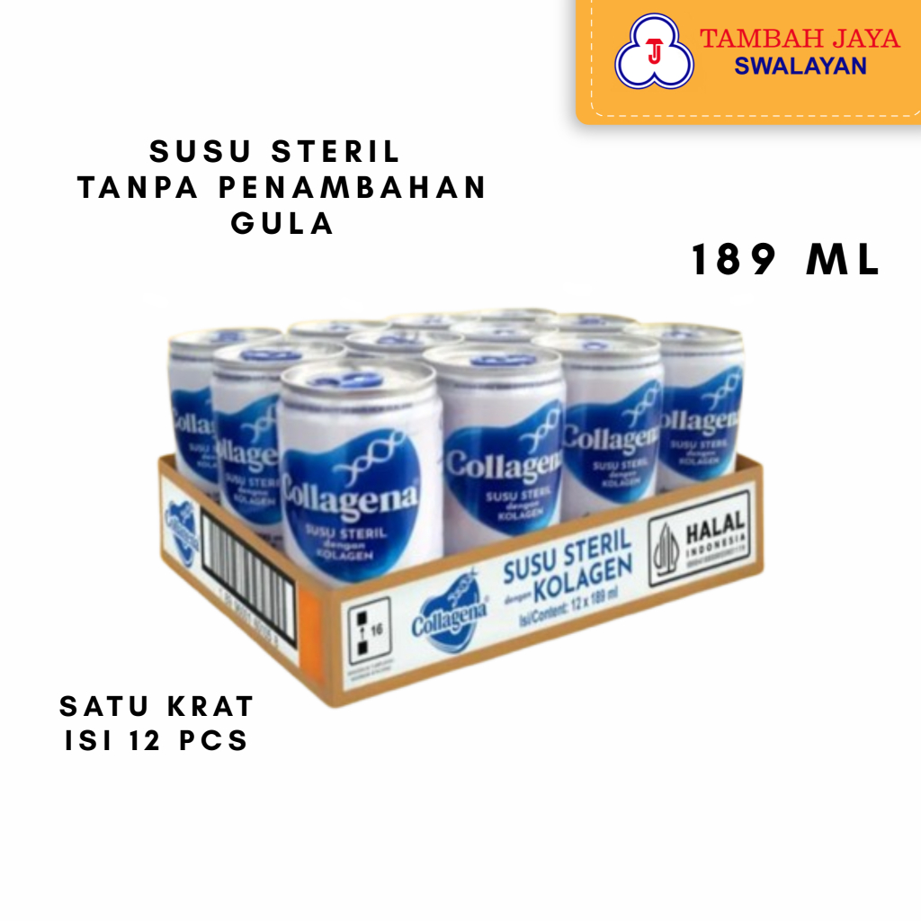 

Collagena Susu Sterill dengan Kolagen 189ml satu krat 12pcs