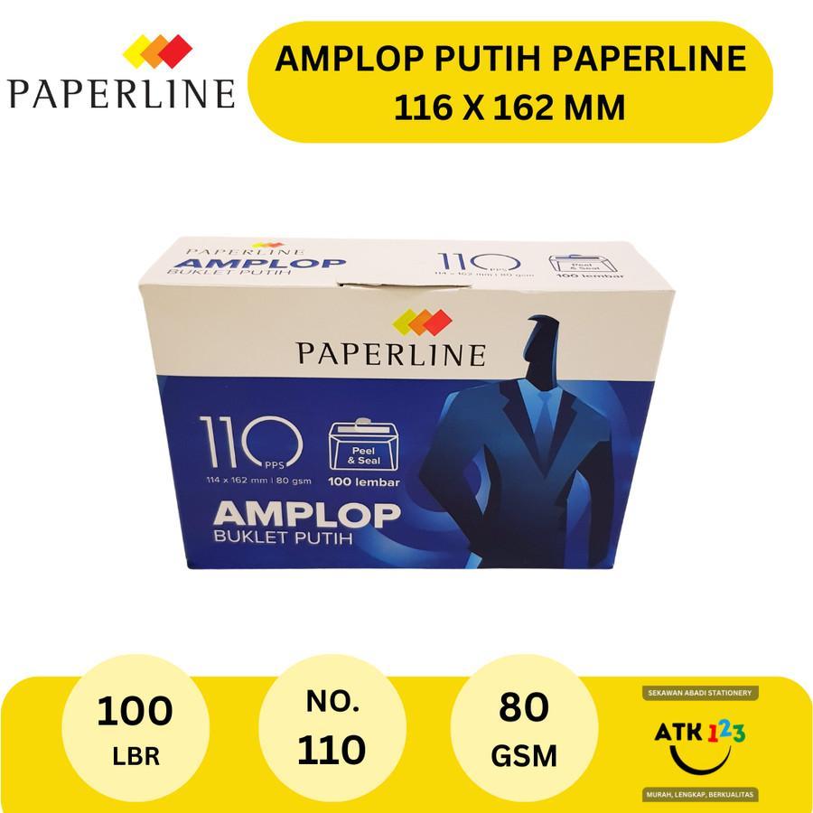 

RB Amplop Putih Paperline 110 Pps ( 1dus/100lbr ) 114*162mm