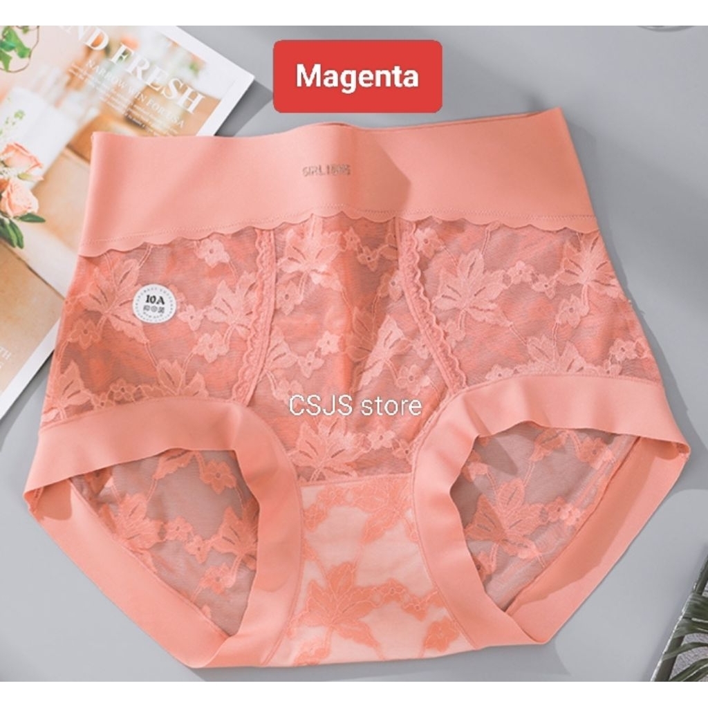 celana dalam wanita 70 kg - 110 kg highwaist gang tinggi satin anti bakteri super jumbo