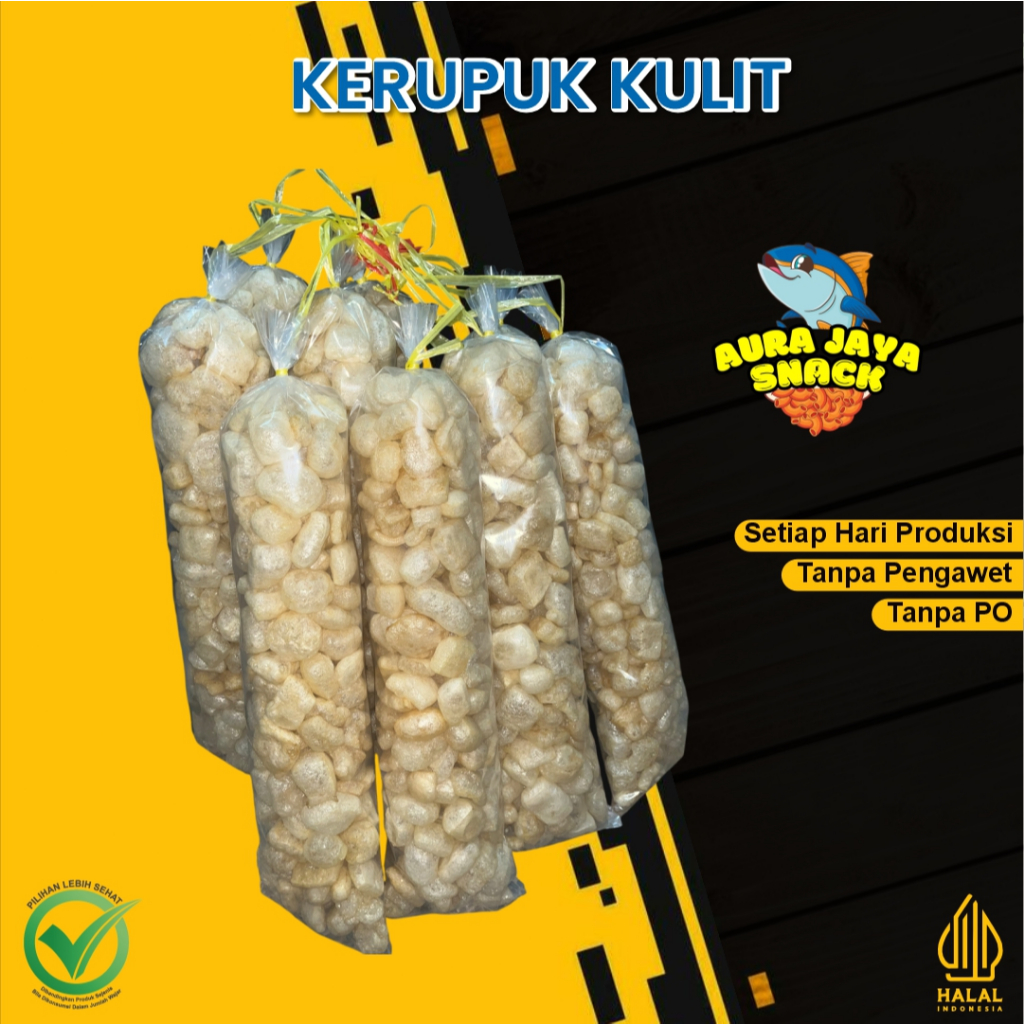 

Kerupuk Kulit Sapi 100% Asli – Camilan Kering Renyah