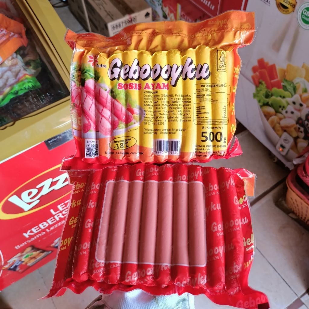 

Gebooyku sosis ayam merah pendek 500gr