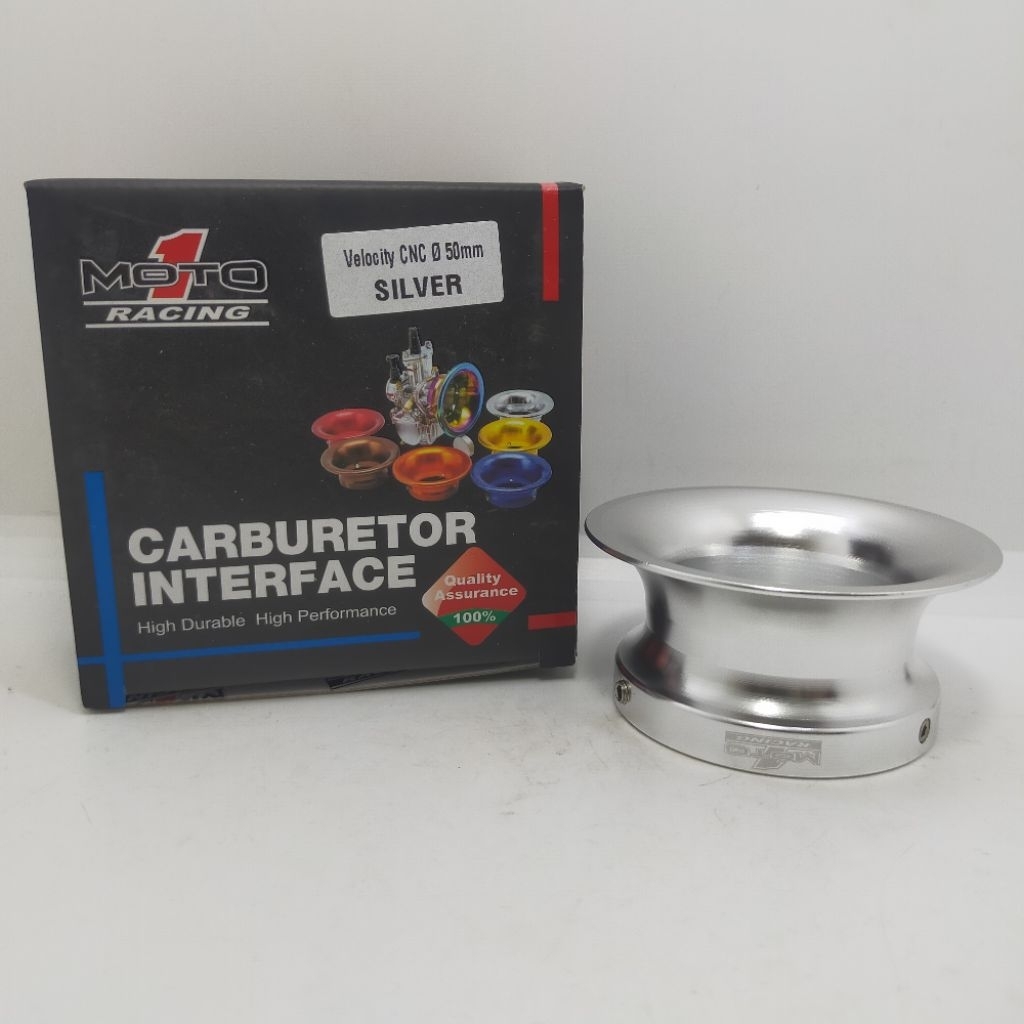 Velocity Almu CNC Moto 1 Karbu PE PWL 26 28 30 PWK 28 Diameter 50 mm Silver