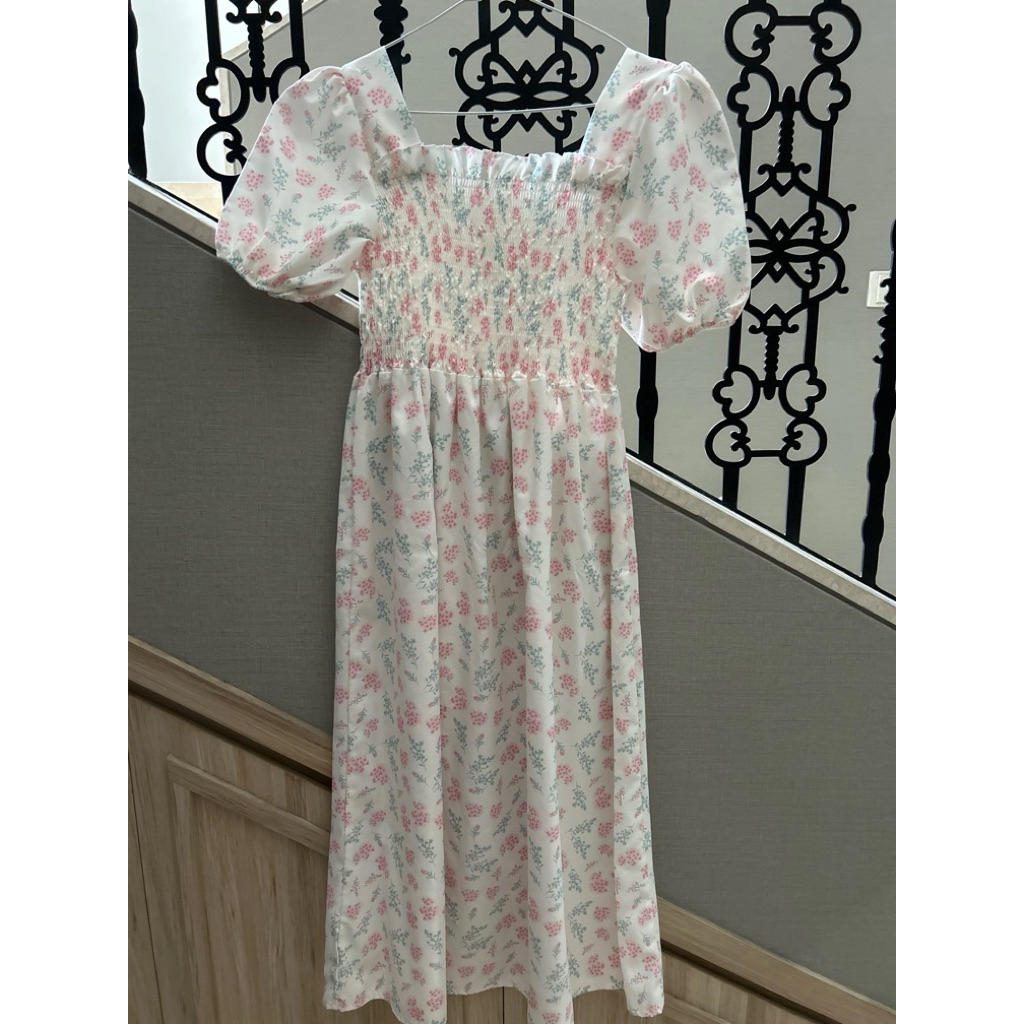 smock flowers dress
