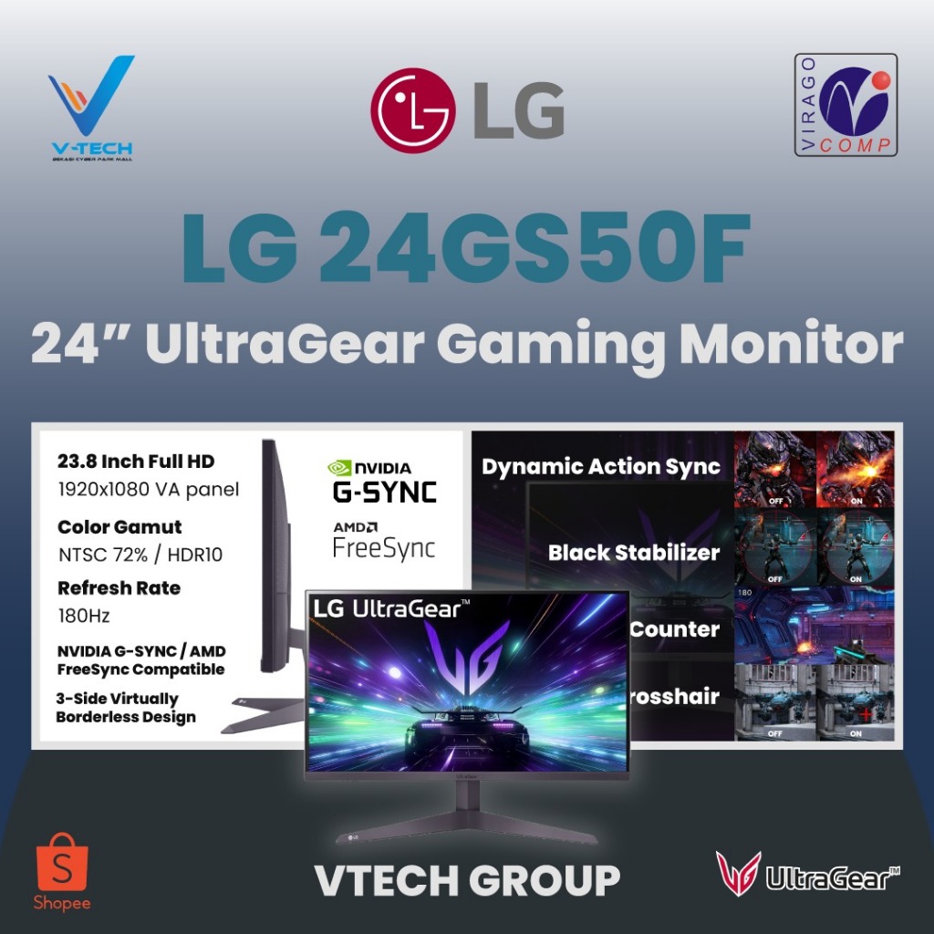 MONITOR LG ULTRAGEAR 24GS50F