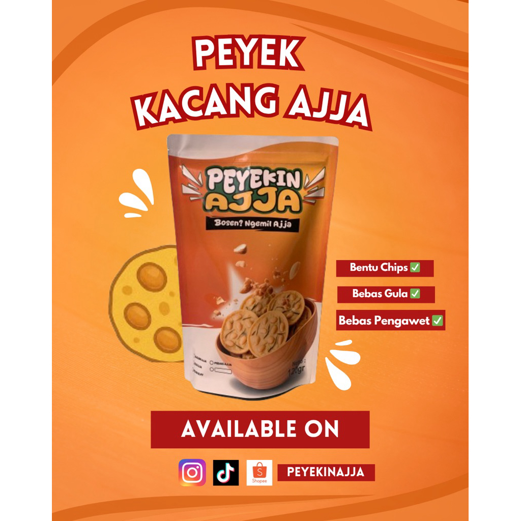 

Peyekin Ajja – Kacang Ajja | Peyek Kacang Renyah Gurih Kekinian | Cemilan Tradisional Hita