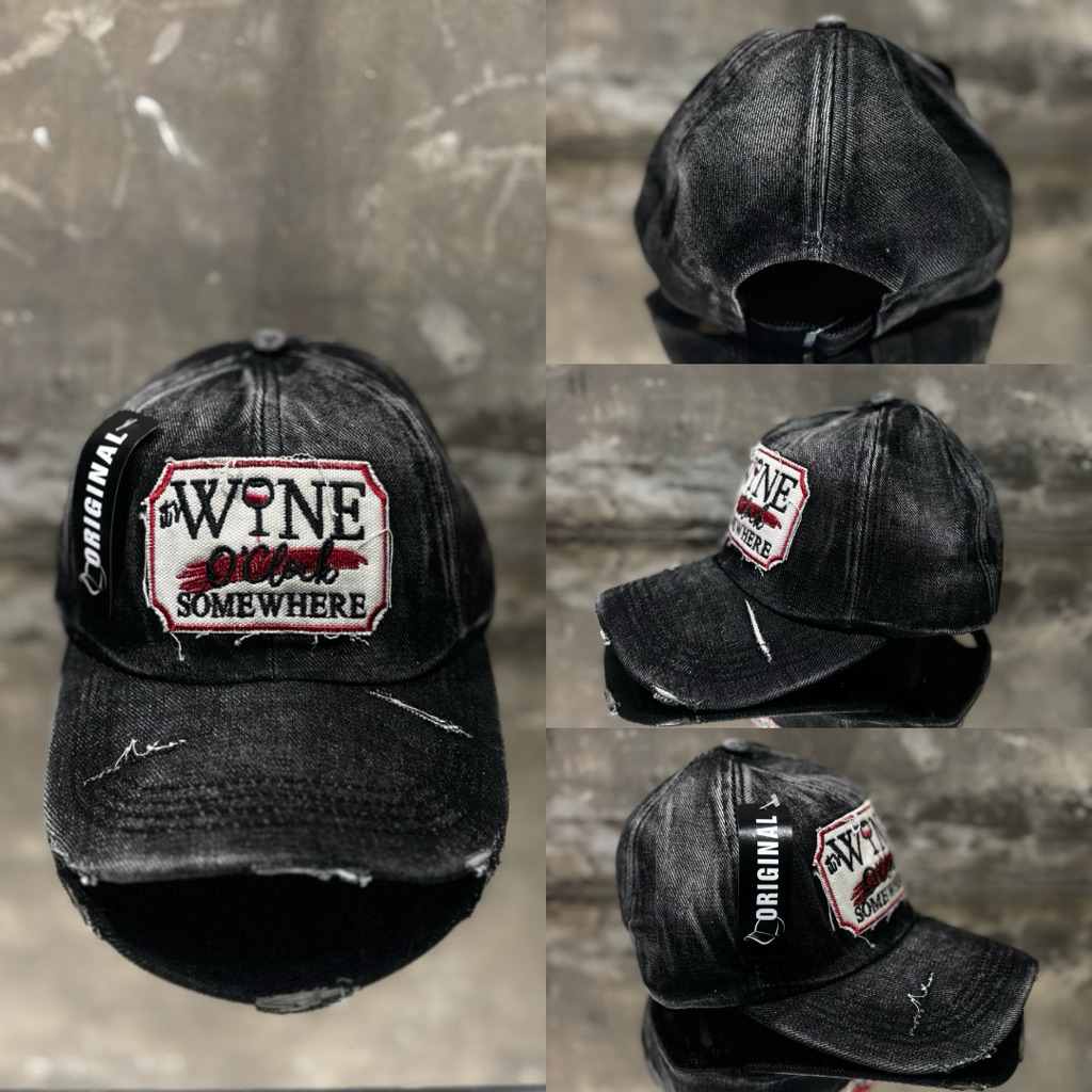 TOPI_LEVIS_BORDIR_ROBEK (pria/wanita)